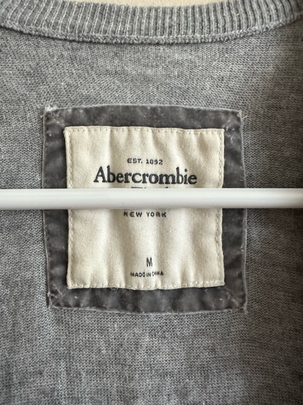 A&F Grey Ruffle Cardigan - Picture 3 of 6